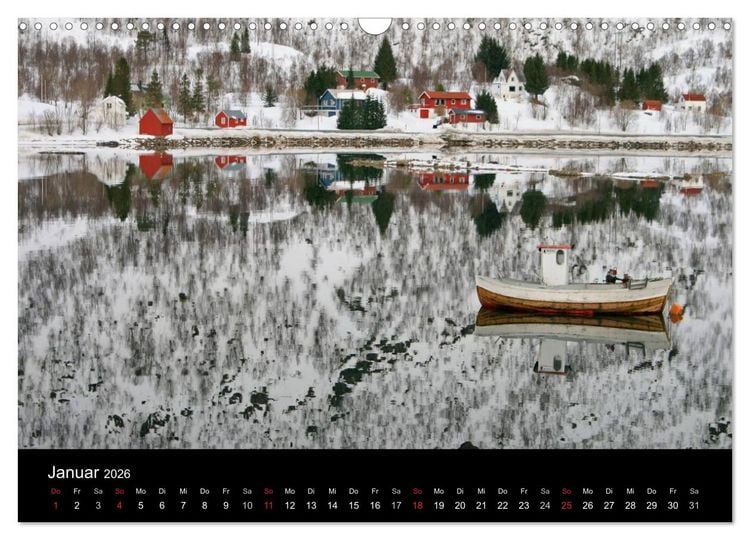 Produktbild: Norwegen 2026 (Wandkalender 2026 DIN A3 quer), CALVENDO Monatskalender