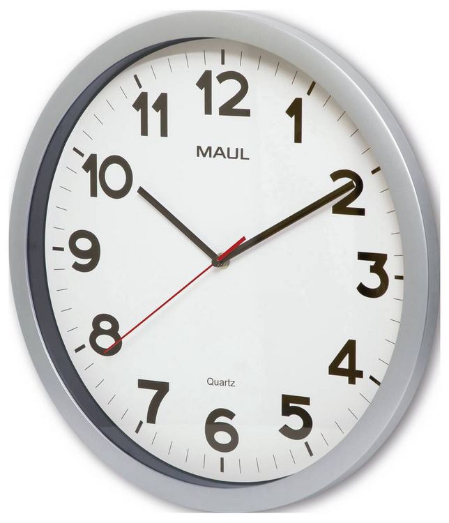 Produktbild: Maul 9054195 Quarz Wanduhr 40cm x 400mm x 35mm x 48mm Silber