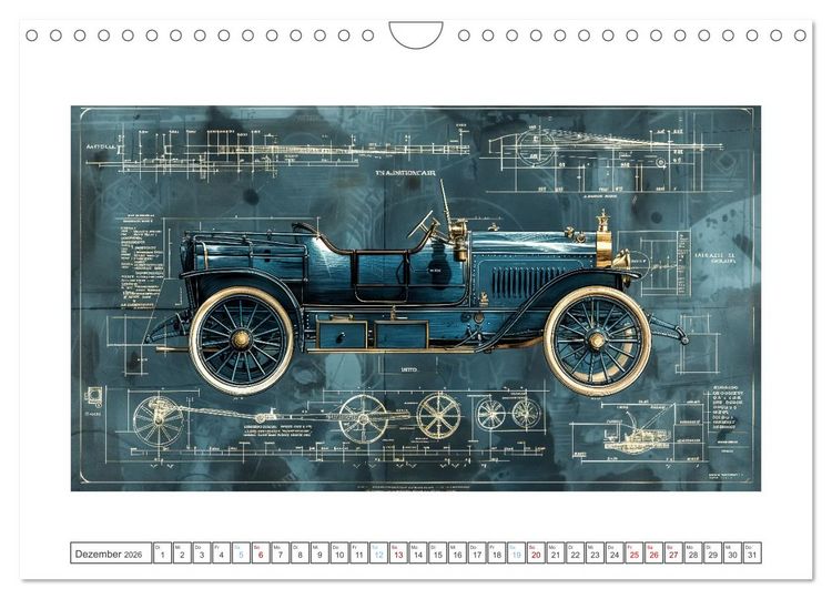 Produktbild: Fantastische Oldtimer (Wandkalender 2026 DIN A4 quer), CALVENDO Monatskalender