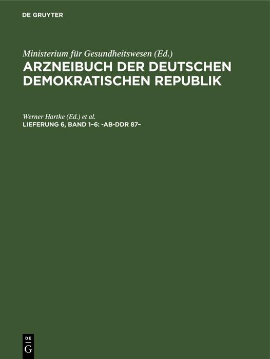 Produktbild: -AB-DDR 87-