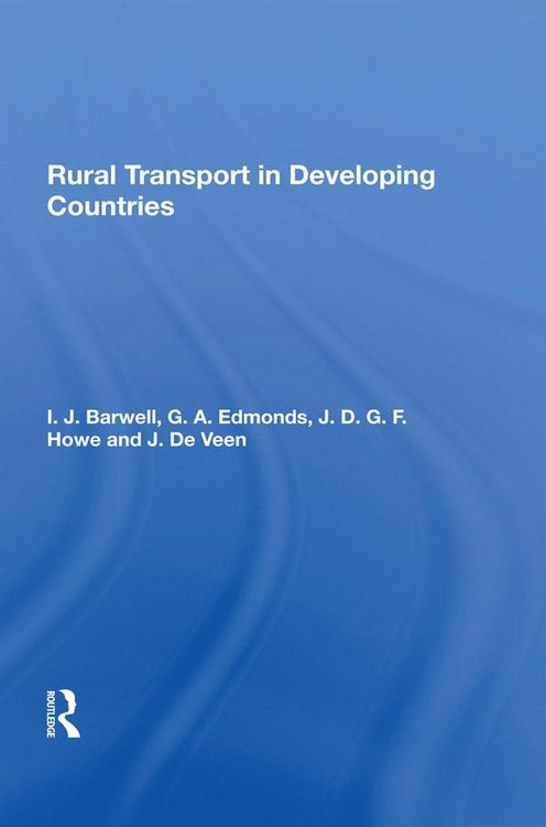 Produktbild: Rural Transport In Developing Countries