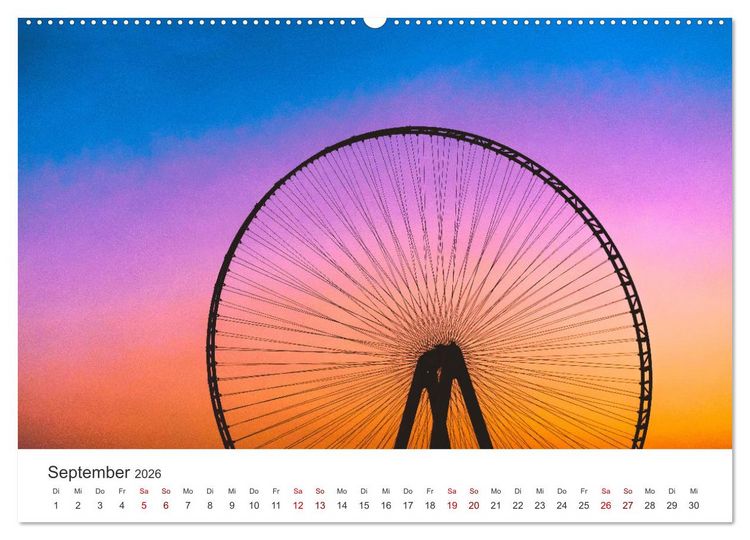 Produktbild: Riesenr&auml;der - Ein Spa&szlig; f&uuml;r jung und alt. (hochwertiger Premium Wandkalender 2026 DIN A2 quer), Kunstdruck in Hochglanz