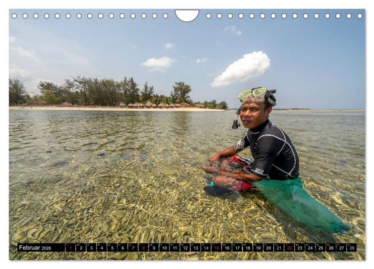 Produktbild: Indonesien: Gili Inseln (Wandkalender 2026 DIN A4 quer), CALVENDO Monatskalender