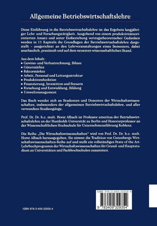Produktbild: Allgemeine Betriebswirtschaftslehre