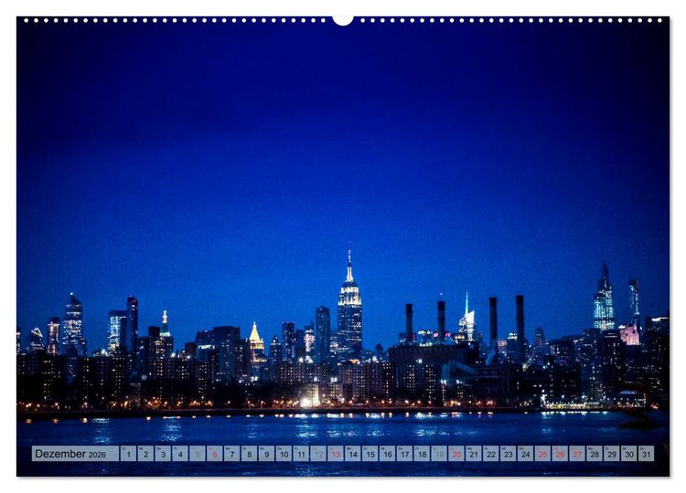 Produktbild: New York - Stadt der Wolkenkratzer (hochwertiger Premium Wandkalender 2026 DIN A2 quer), Kunstdruck in Hochglanz