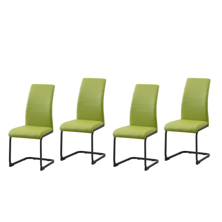 Produktbild: HTI-Living Schwingstuhl SallyP PU Gr&uuml;n 4er-Set Schwingstuhl SallyP PU Gr&uuml;n 4er-Set