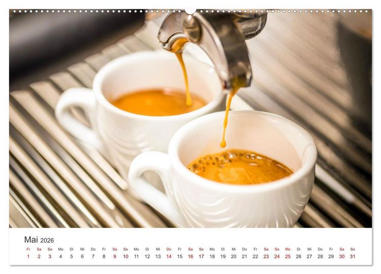 Produktbild: Genussmomente Kaffee (Wandkalender 2026 DIN A2 quer), CALVENDO Monatskalender