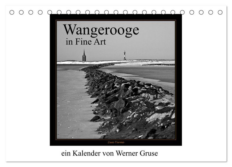 Produktbild: Wangerooge in Fine Art (Tischkalender 2026 DIN A5 quer), CALVENDO Monatskalender