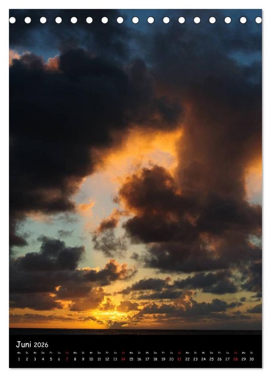 Produktbild: Hawaiian Sunsets (Tischkalender 2026 DIN A5 hoch), CALVENDO Monatskalender