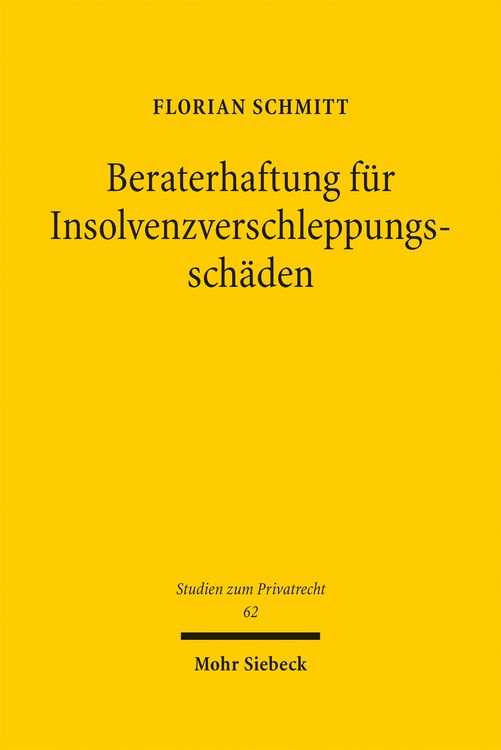 Produktbild: Beraterhaftung f&uuml;r Insolvenzverschleppungssch&auml;den
