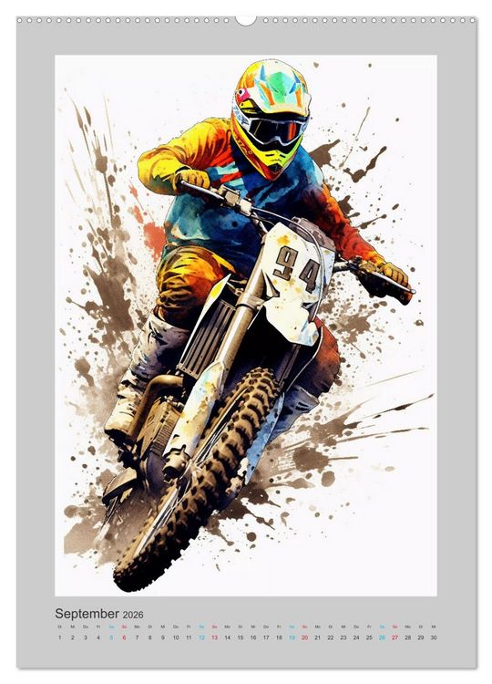 Produktbild: Xtreme Crossfire (Wandkalender 2026 DIN A2 hoch), CALVENDO Monatskalender