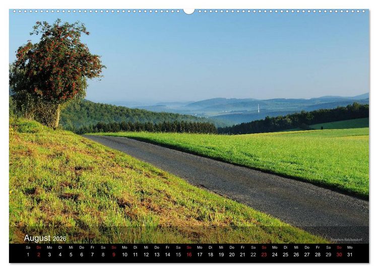 Produktbild: Kreis Siegen-Wittgenstein (Wandkalender 2026 DIN A2 quer), CALVENDO Monatskalender
