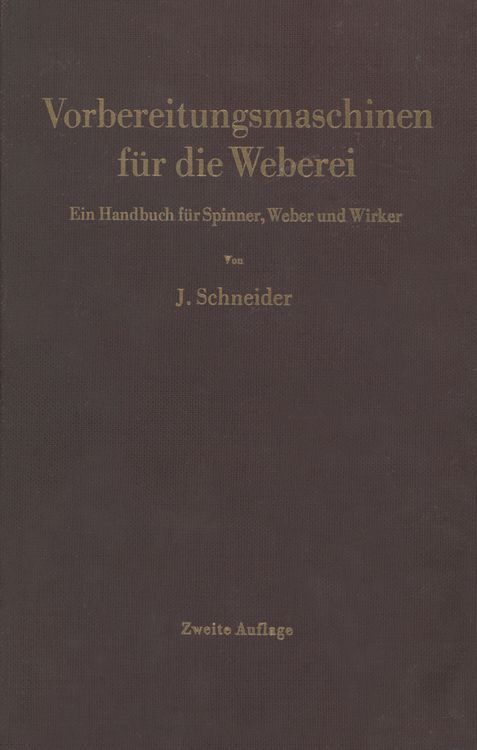 Produktbild: Vorbereitungsmaschinen f&uuml;r die Weberei