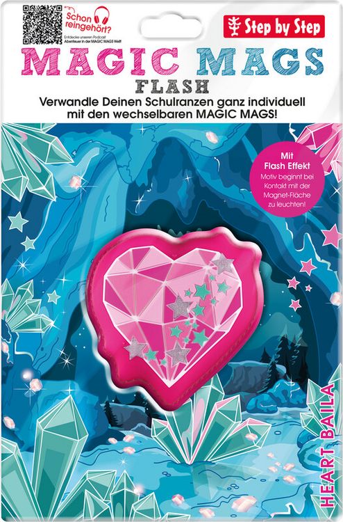 Produktbild: STEP BY STEP&reg; Schulrucksack Zubeh&ouml;r Magic Mags Flash, Heart Baila