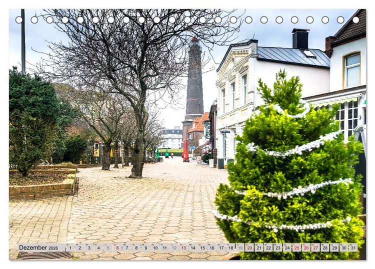 Produktbild: BORKUM Trauminsel in der Nordsee (Tischkalender 2026 DIN A5 quer), CALVENDO Monatskalender