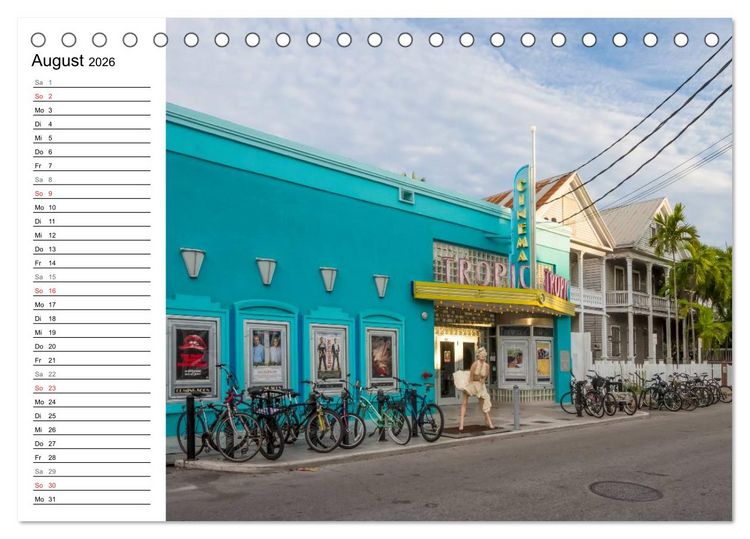 Produktbild: FLORIDA KEYS und KEY WEST Malerische Reiseroute (Tischkalender 2026 DIN A5 quer), CALVENDO Monatskalender