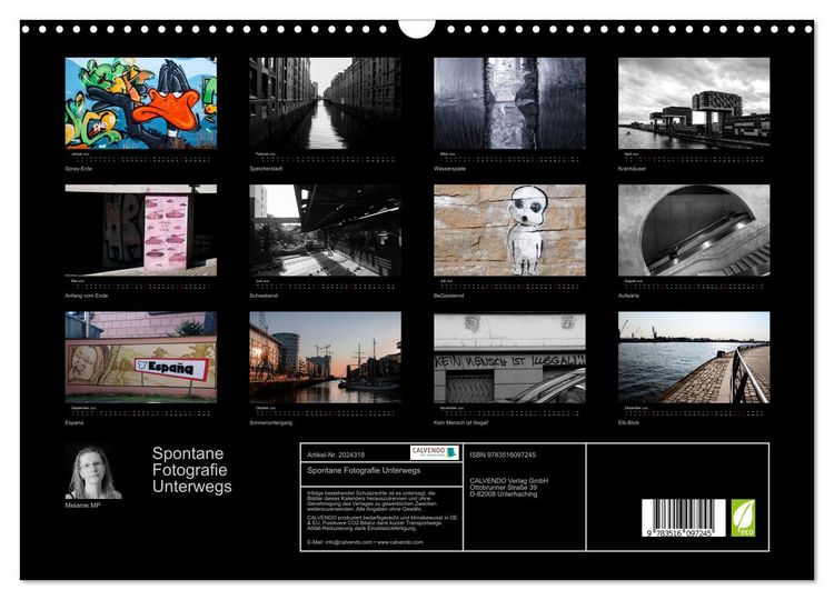 Produktbild: Spontane Fotografie Unterwegs (Wandkalender 2026 DIN A3 quer), CALVENDO Monatskalender