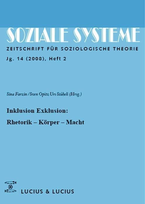 Produktbild: Inklusion /Exklusion: Rhetorik, K&ouml;rper, Macht