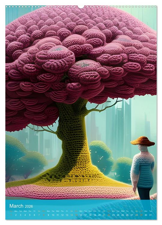 Produktbild: Nature's Stitches (Wall Calendar 2026 DIN A2 portrait), CALVENDO 12 Month Wall Calendar