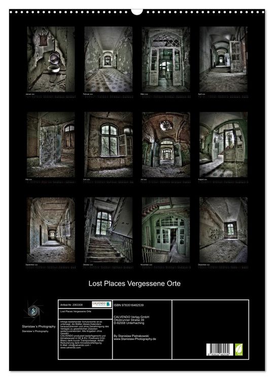 Produktbild: Lost Places Vergessene Orte (Wandkalender 2026 DIN A2 hoch), CALVENDO Monatskalender