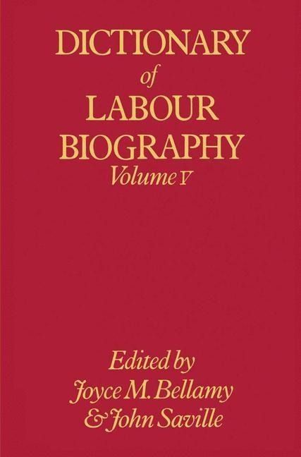 Produktbild: Dictionary of Labour Biography