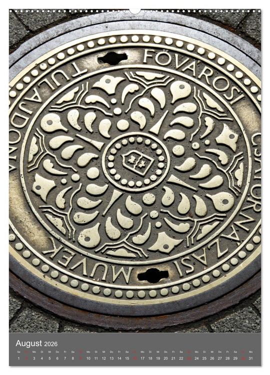 Produktbild: Gullydeckel (Wandkalender 2026 DIN A2 hoch), CALVENDO Monatskalender