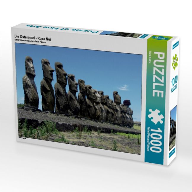 Produktbild: CALVENDO Puzzle Die Osterinsel - Rapa Nui 1000 Teile Puzzle quer | 1000 Teile Lege-Gr&ouml;&szlig;e 64 &times; 48 cm Foto-Puzzle f&uuml;r gl&uuml;ckliche Stunden