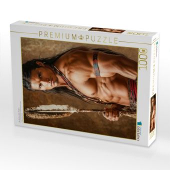 Produktbild: CALVENDO Puzzle Der Ruf des wilden Kriegers | 1000 Teile Lege-Gr&ouml;&szlig;e 64x48cm Foto-Puzzle f&uuml;r gl&uuml;ckliche Stunden