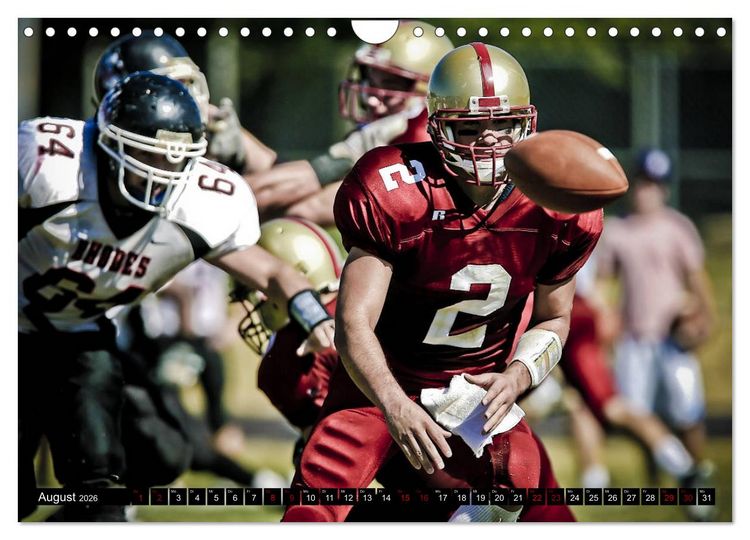 Produktbild: American Football - Athleten (Wandkalender 2026 DIN A4 quer), CALVENDO Monatskalender