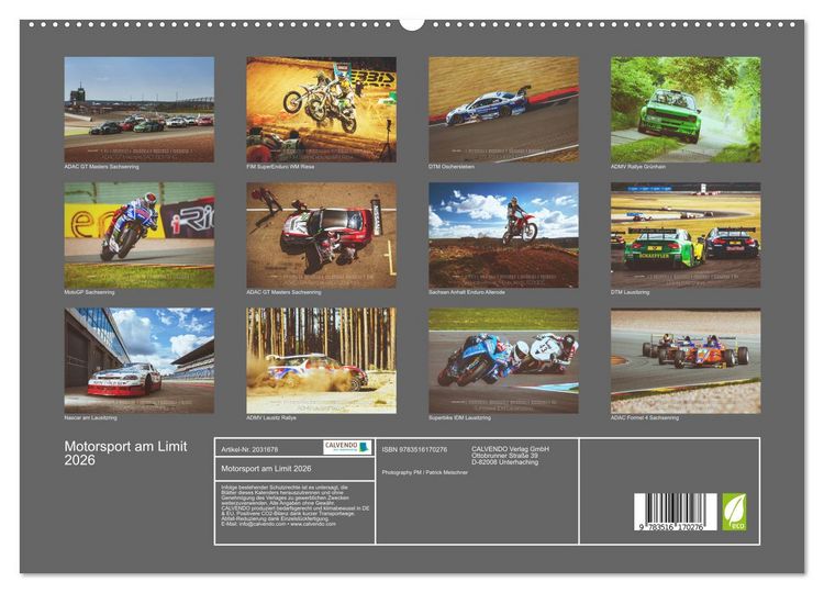 Produktbild: Motorsport am Limit 2026 (hochwertiger Premium Wandkalender 2026 DIN A2 quer), Kunstdruck in Hochglanz