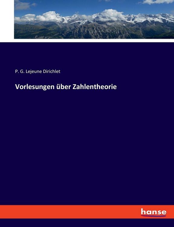 Produktbild: Vorlesungen &uuml;ber Zahlentheorie