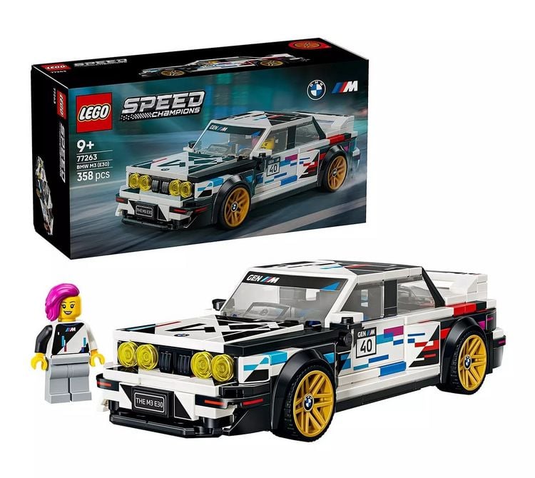 Produktbild: LEGO Speed Champions 77263 BMW M3 (E30), Bauset, BMW-Spielzeugauto mit 1 Minifigur