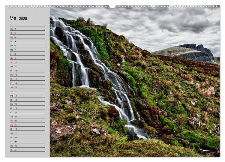 Produktbild: Schottland. Herbe Natursch&ouml;nheit (hochwertiger Premium Wandkalender 2026 DIN A2 quer), Kunstdruck in Hochglanz