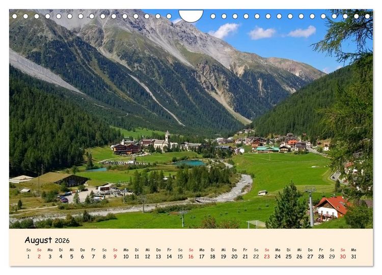 Produktbild: S&uuml;dtirol - Zwischen Ortler und Dolomiten (Wandkalender 2026 DIN A4 quer), CALVENDO Monatskalender