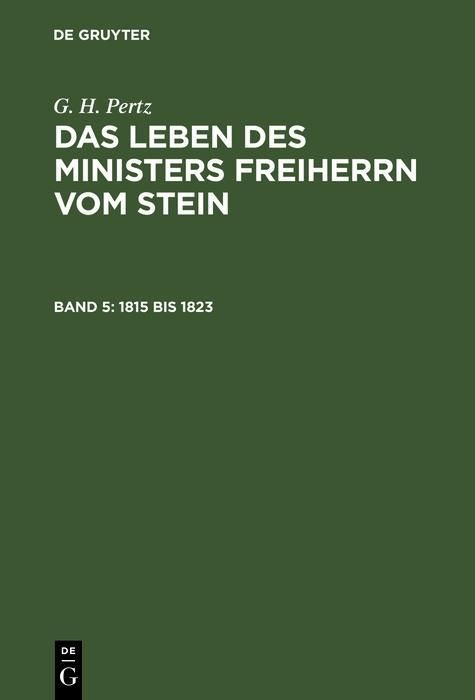 Produktbild: 1815 bis 1823
