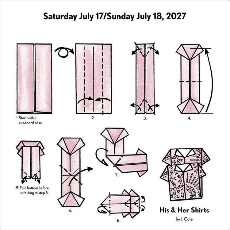 Produktbild: Easy Origami Fold-a-Day &ndash; Origami-Faltvorlage f&uuml;r jeden Tag 2027