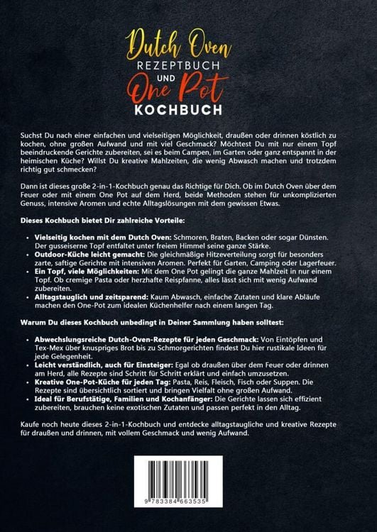Produktbild: Dutch Oven Rezeptbuch und One Pot Kochbuch