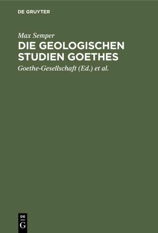 Produktbild: Die geologischen Studien Goethes