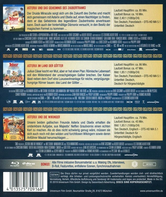Produktbild: Asterix 3er-Box [3 BRs]