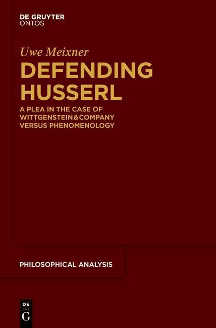 Produktbild: Defending Husserl