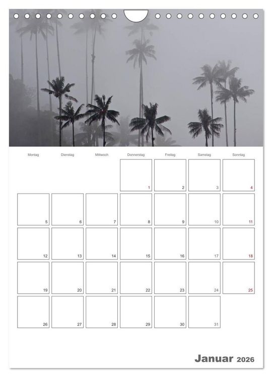 Produktbild: HOMMAGE AN KOLUMBIEN (Wandkalender 2026 DIN A4 hoch), CALVENDO Monatskalender