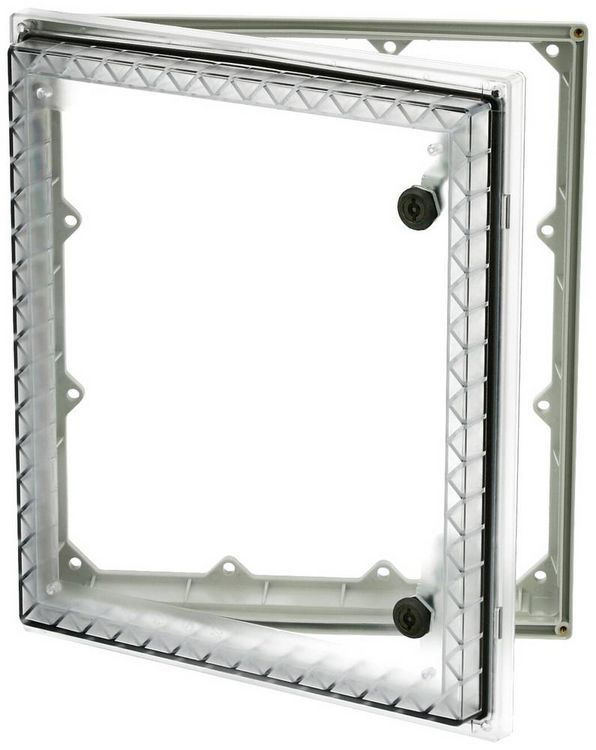 Produktbild: Fibox PW 343009 T 4901824 Sichtfenster Deckel Transparent, Doppelbart, UV-best&auml;ndig (L x B x H) 88 x 295 x 342 mm Polycarbonat Grau 1 St.
