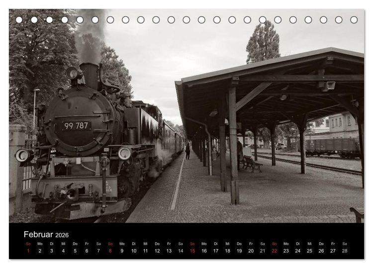 Produktbild: Ein Jahr mit der Schmalspurbahn aus Zittau (Tischkalender 2026 DIN A5 quer), CALVENDO Monatskalender