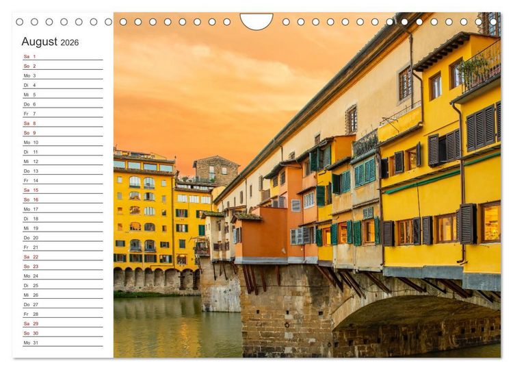 Produktbild: Florenz - Impressionen (Wandkalender 2026 DIN A4 quer), CALVENDO Monatskalender