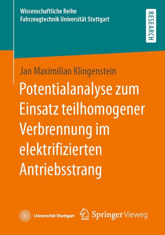 Produktbild: Potentialanalyse zum Einsatz teilhomogener Verbrennung im elektrifizierten Antriebsstrang