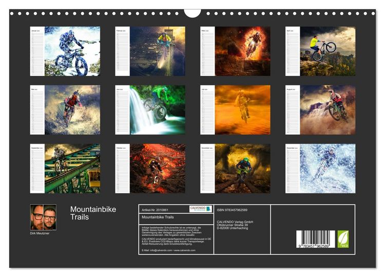 Produktbild: Mountainbike Trails (Wandkalender 2026 DIN A3 quer), CALVENDO Monatskalender