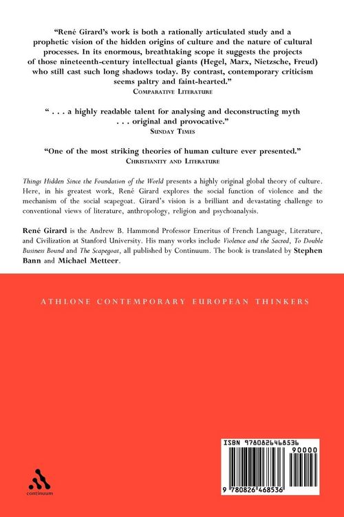 Produktbild: Things Hidden Since the Foundation of the World