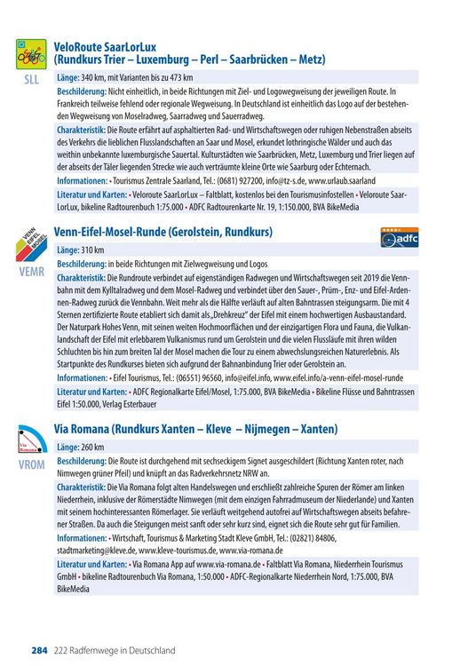 Produktbild: ADFC-Ratgeber 260 Radfernwege in Deutschland