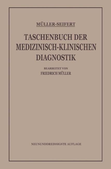 Produktbild: Taschenbuch der Medizinisch-Klinischen Diagnostik
