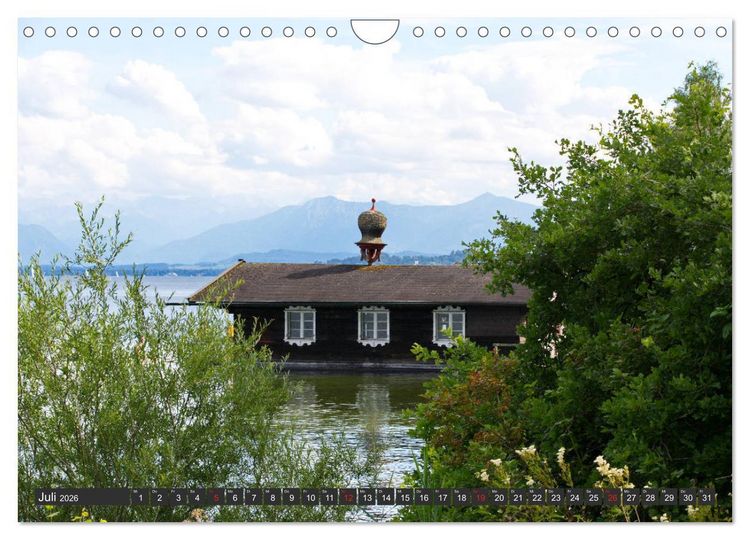Produktbild: Starnberger See - Auf den Spuren von Ludwig II. und Sisi (Wandkalender 2026 DIN A4 quer), CALVENDO Monatskalender